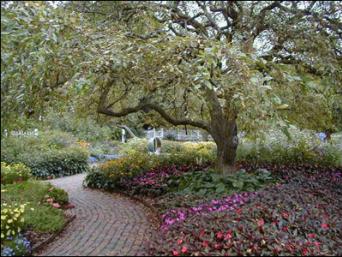 Walkway In The Formal Garden at Prescott Park