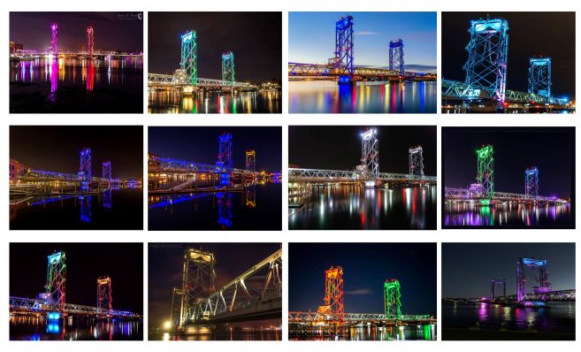 Memorial Bridge lighting